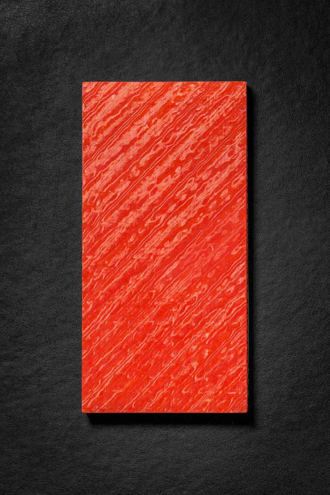 Red, Yellow (1:1) Double Side Damascus