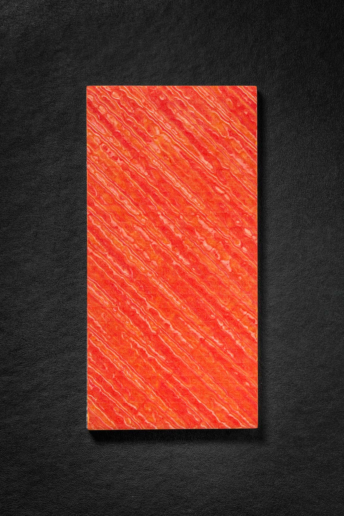 Red, Orange (1:1) Double Side Damascus