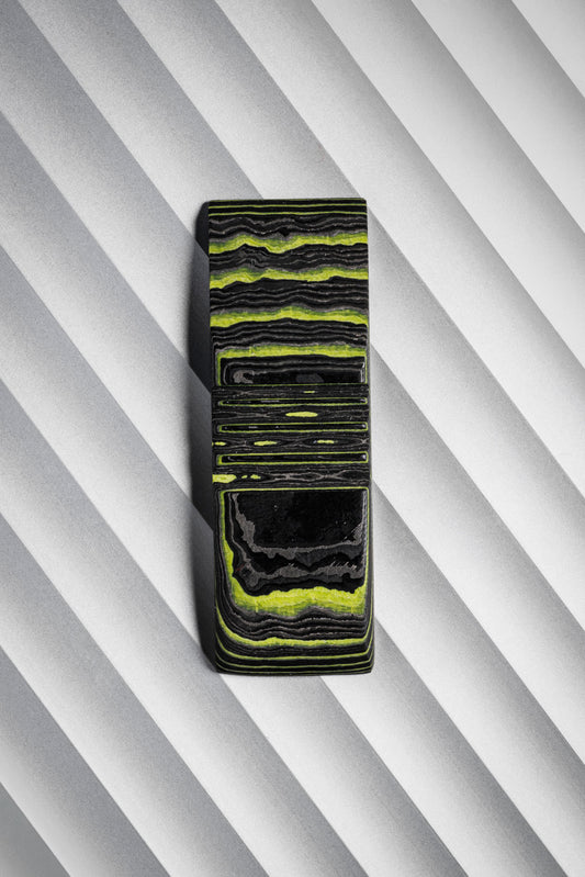 Black, Neon Green (4:1) Flat