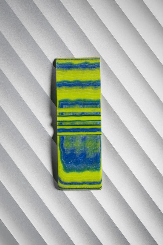 Dark Blue & Neon Green (2:4) Flat