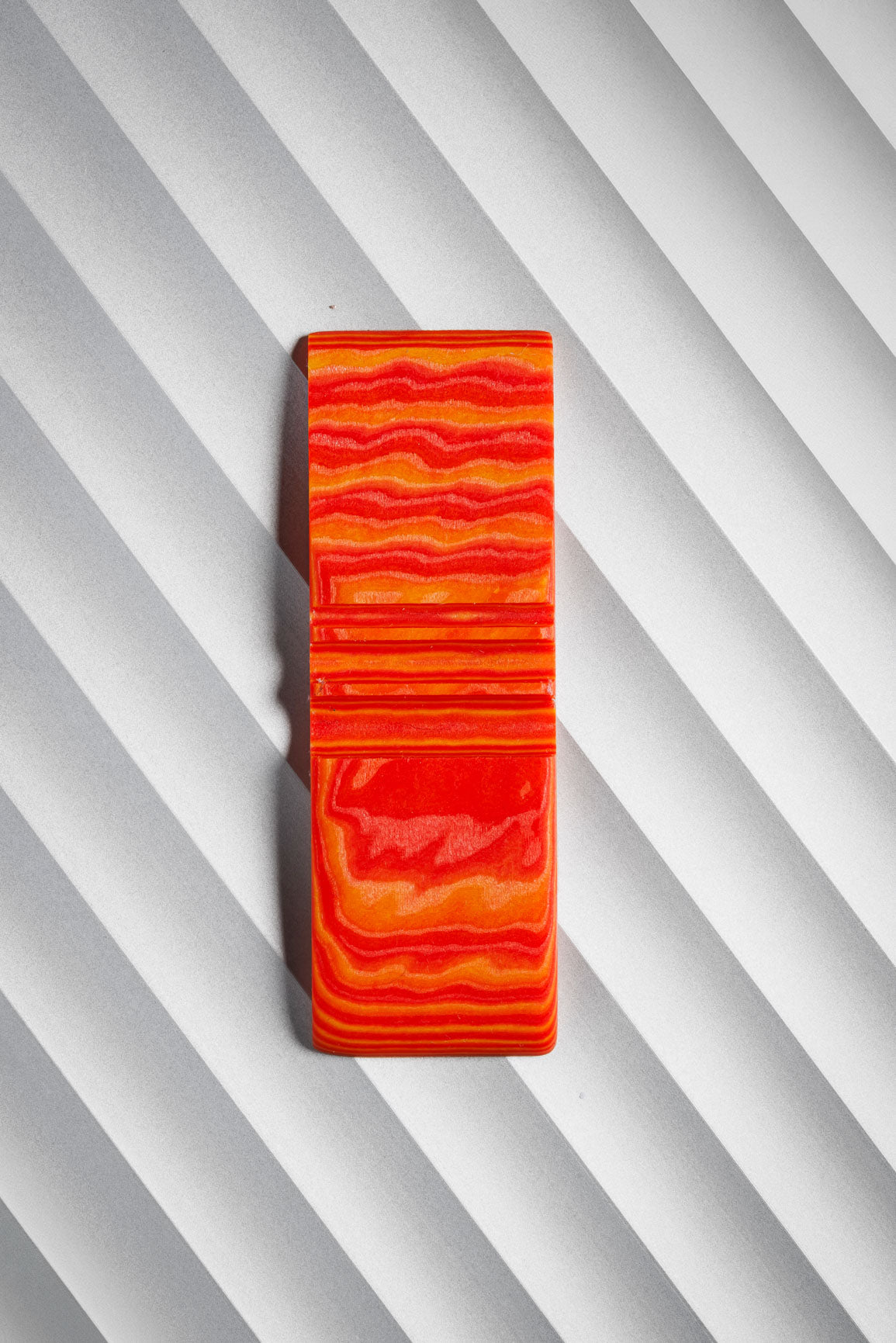Red, Orange, Yellow (1:1:1) Angle Cut