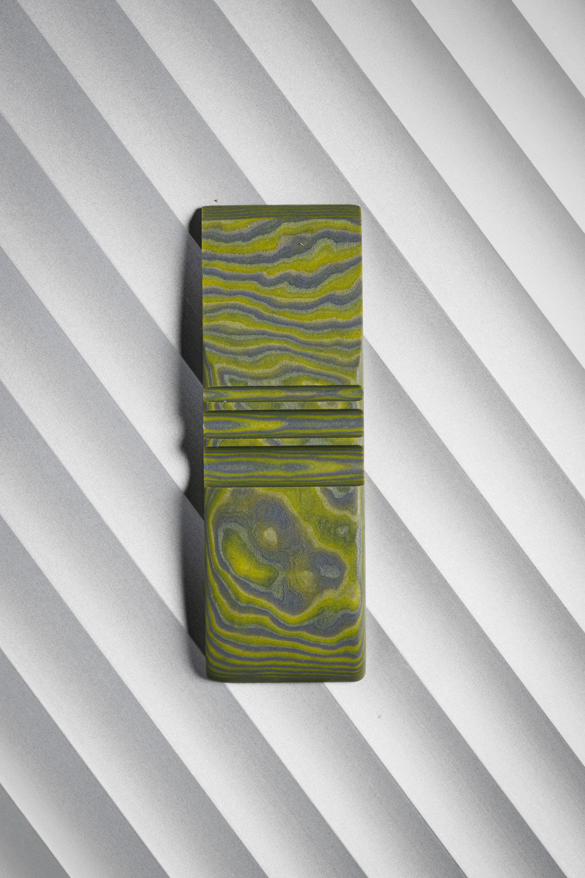 Grey, Yellow (1:1) Double Side Damascus