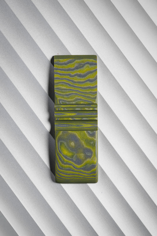 Grey, Yellow (1:1) Double Side Damascus
