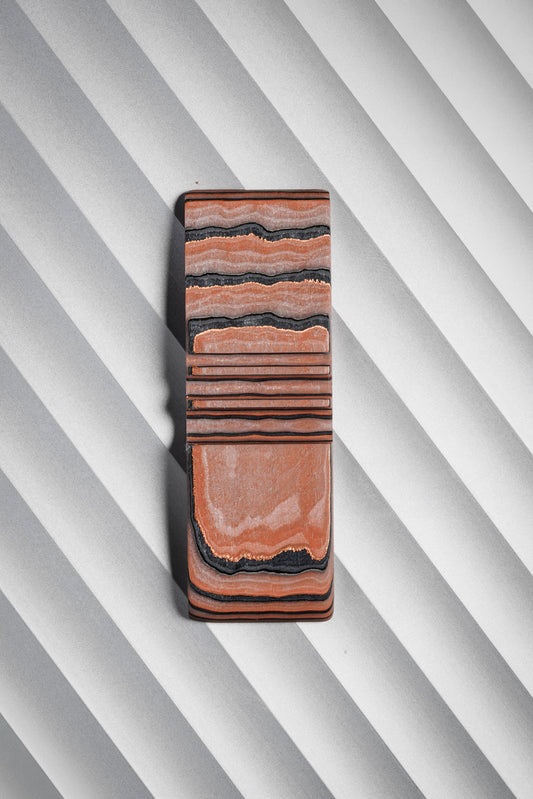 Copper, Clear, Black (3:0.5:3:0.5) Flat