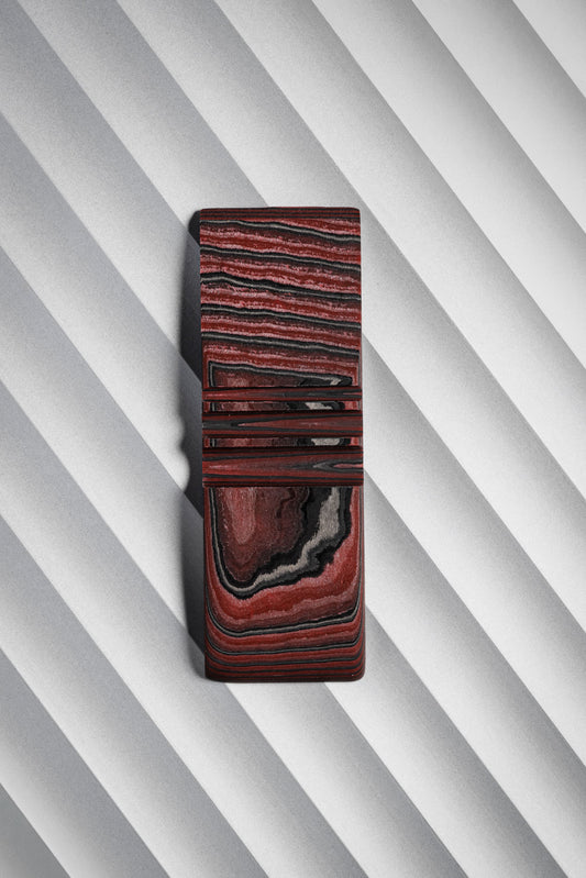 Red & Black (2:0.5) Angle Cut