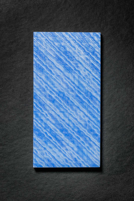 Dark Blue, White (1:1) Double Side Damascus