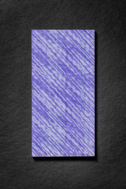 Purple, White (1:1) Double Side Damascus