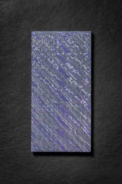 Purple, Grey (1:1) Double Side Damascus