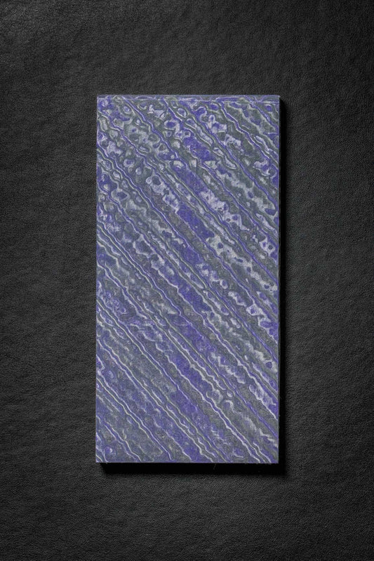 Purple, Grey (1:1) Double Side Damascus