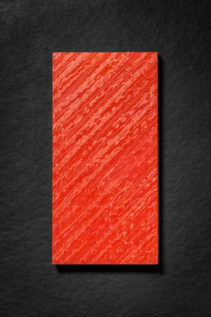Red, Yellow (1:1) Double Side Damascus