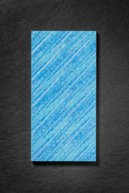 Tiffany, Dark Blue (1:1) Double Side Damascus