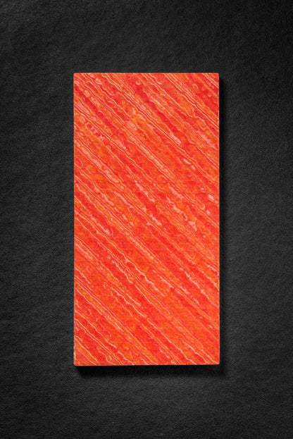 Red, Orange (1:1) Double Side Damascus