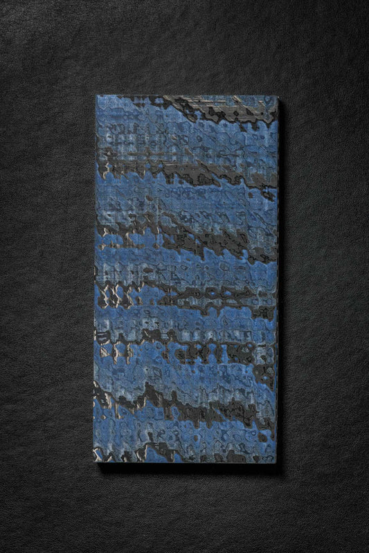 Dark Blue Angle Cut