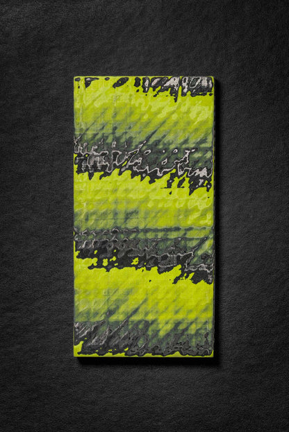 Black, Neon Green (1:2) Angle Cut