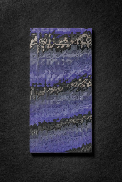 Black, Purple (1:2) Angle Cut