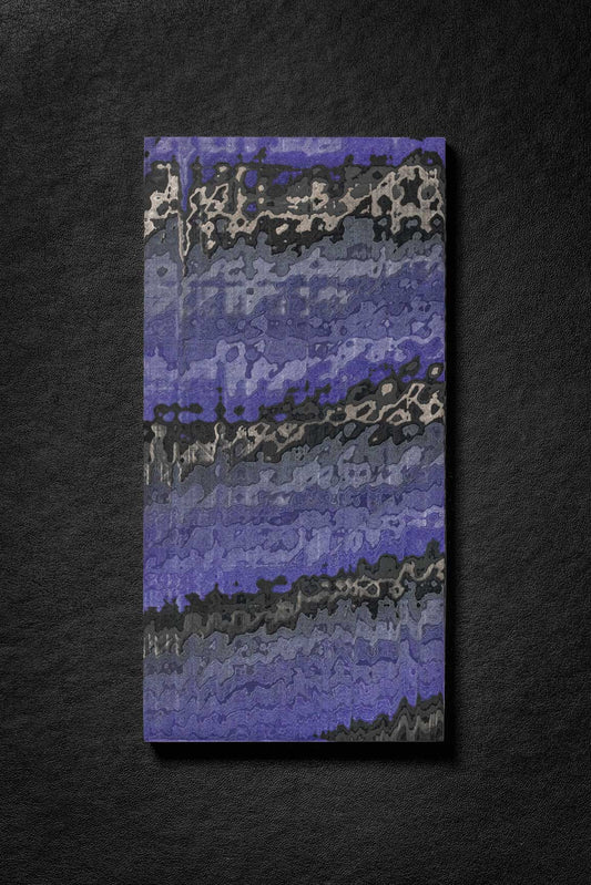 Black, Purple (1:2) Angle Cut