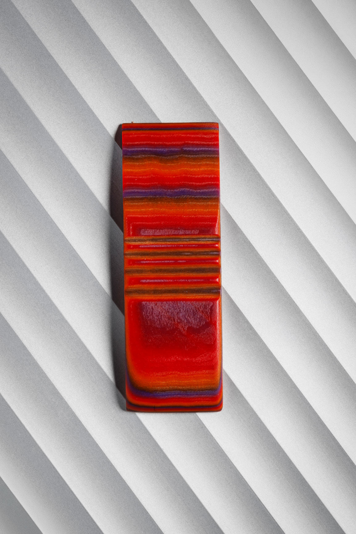Purple, Red, Orange (2:2:2) Flat