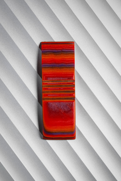 Purple, Red, Orange (2:2:2) Flat