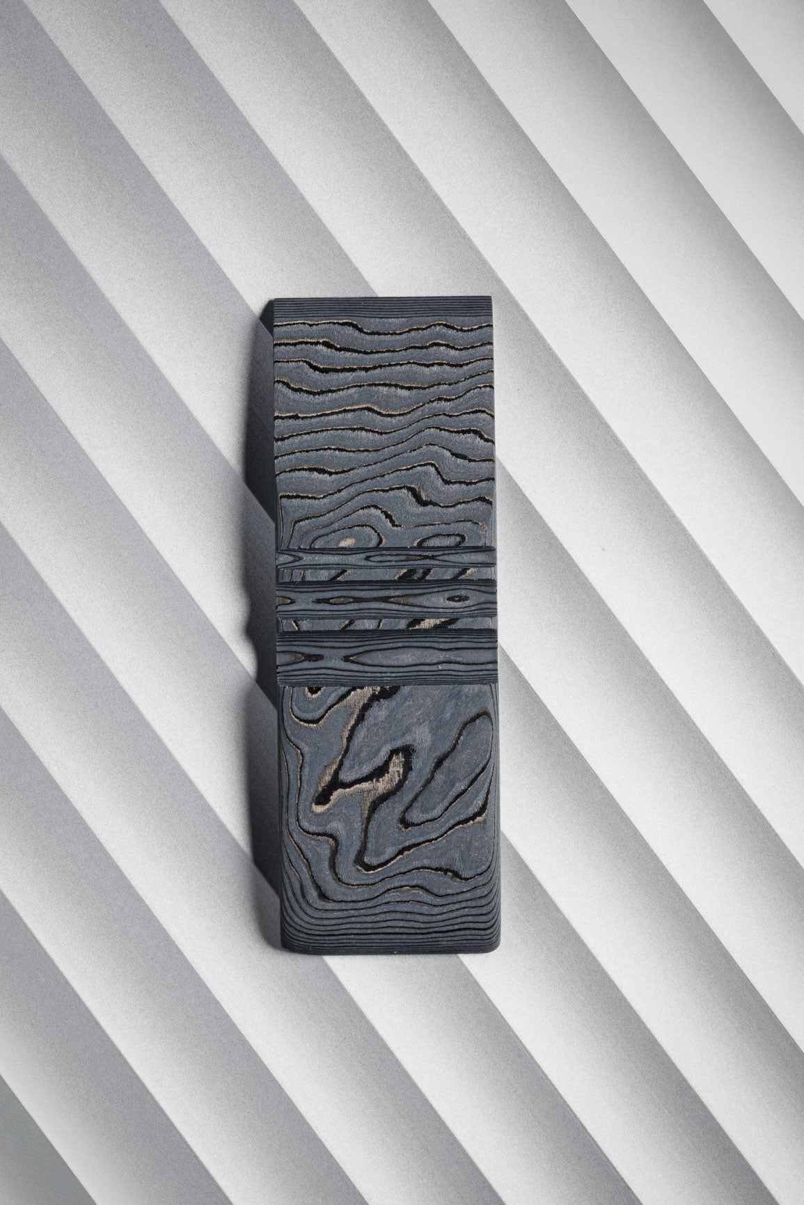 Black, Grey (0.5:1) Single Side Damascus