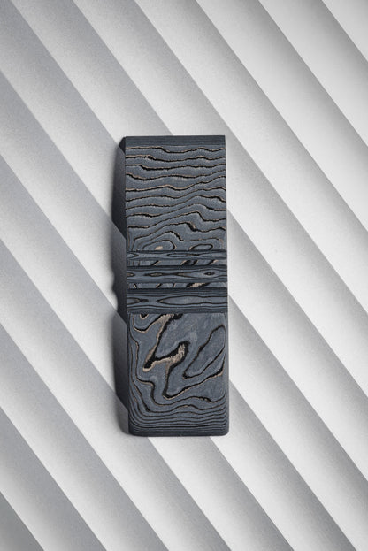 Black, Grey (0.5:1) Single Side Damascus
