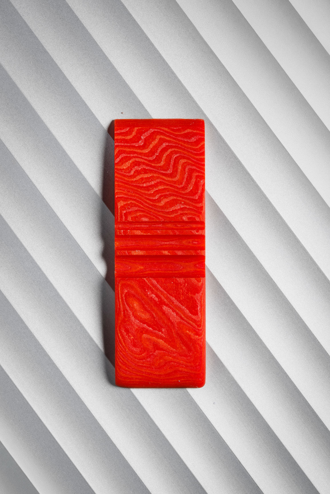 Red, Yellow (1:1) Double Side Damascus