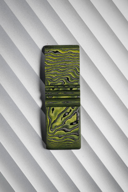 Black, Yellow (0.5:1) Single Side Damascus