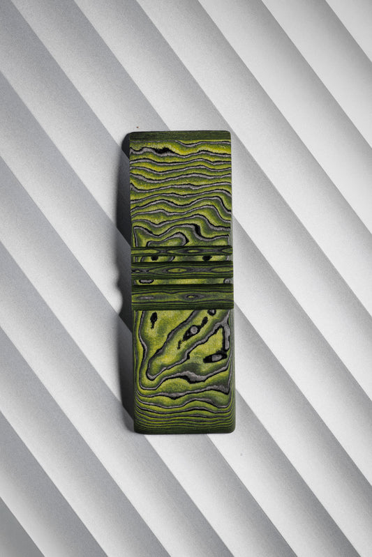 Black, Yellow (0.5:1) Single Side Damascus