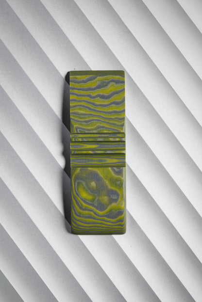 Grey, Yellow (1:1) Double Side Damascus