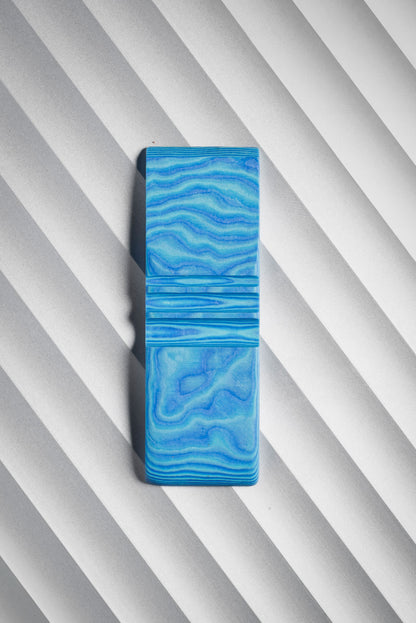 Tiffany, Dark Blue (1:1) Double Side Damascus