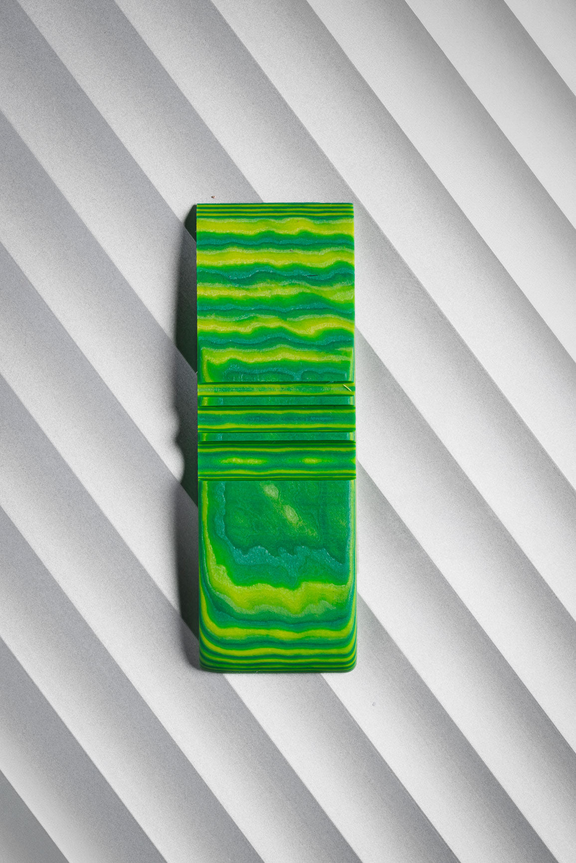 Dark Green, Neon Green, Yellow (1:1:1) Flat