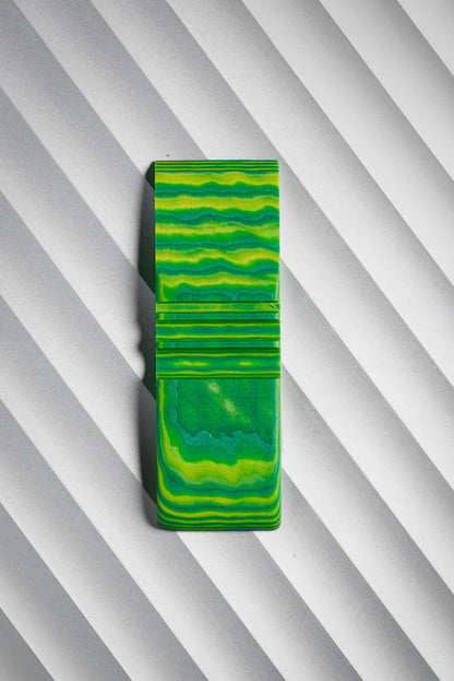 Dark Green, Neon Green, Yellow (1:1:1) Flat