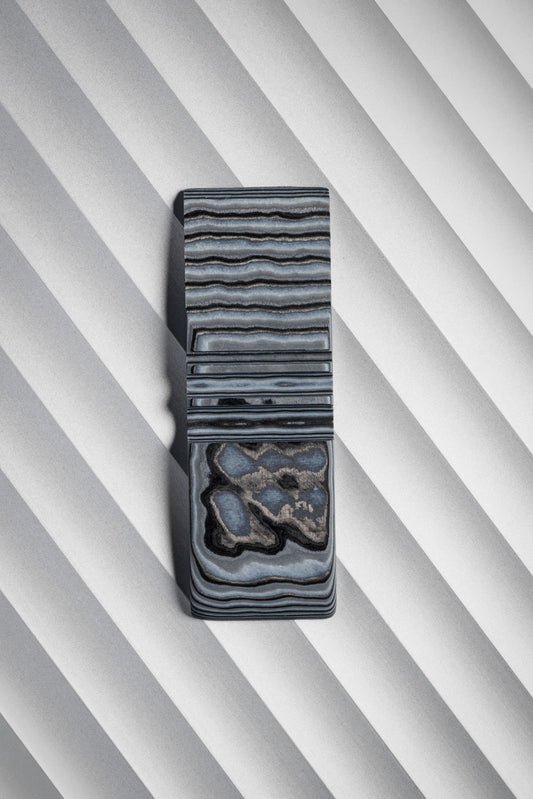 Black, Grey, White (1:1:1) Angle Cut