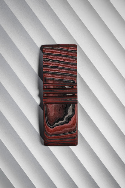 Red & Black (2:0.5) Angle Cut