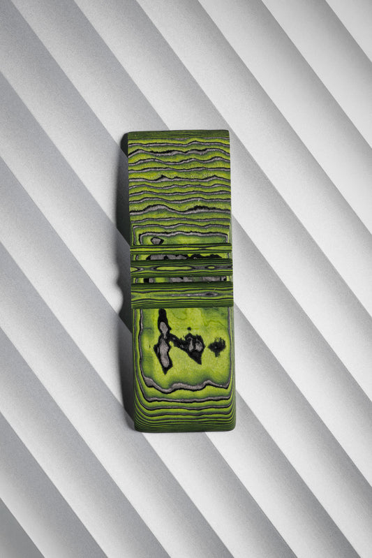 Black, Neon Green (0.5:1) Angle Cut