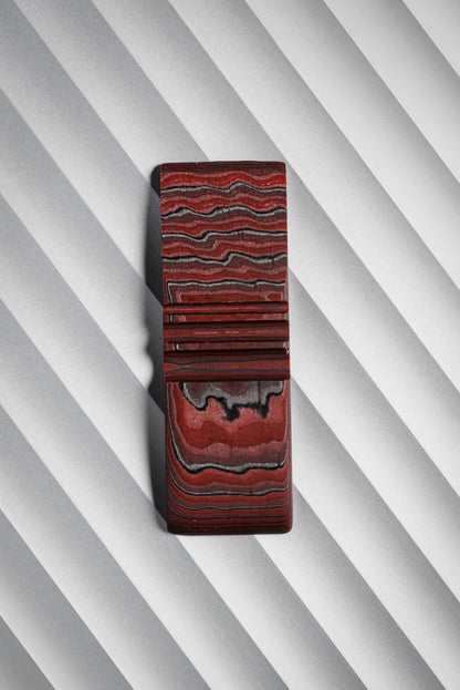 Black, Red (1:2) Angle Cut