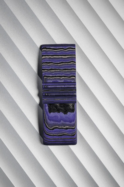 Black, Purple (1:2) Angle Cut